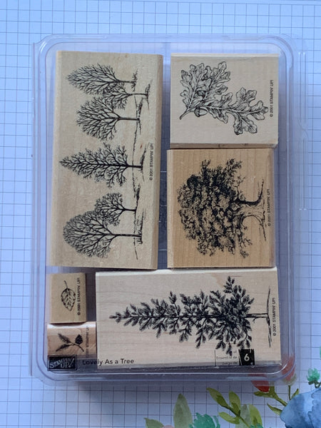 Lovely as a Tree | Retired Wood Mount Stamp Set | Stampin' Up!