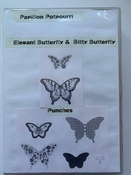Papillon Potpourri | Retired Wood Mount Stamp Set | Stampin' Up!