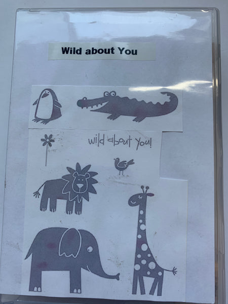 Wild About You | Retired Wood Mount Stamp Set | Stampin' Up!
