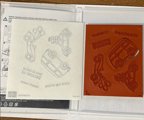 Driving By | Saleabration 2022 | Retired Cling Mount Stamp Set | Stampin' Up!