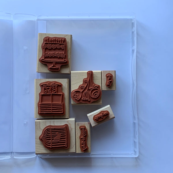 Happy Moments | Retired Wood Mount Stamp Set | Stampin' Up!