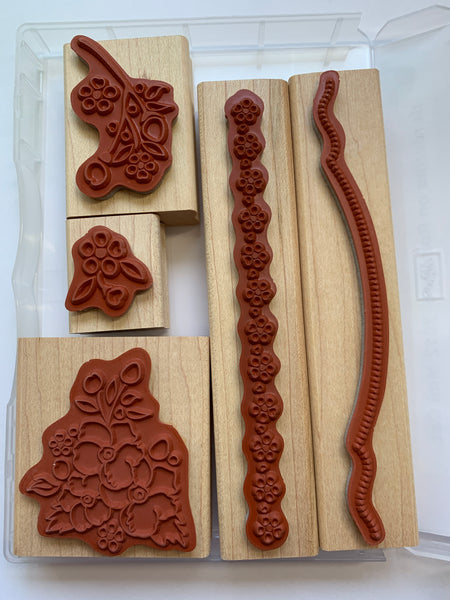 Bordering on Romance | Retired Wood Mount Stamp Set | Stampin' Up!