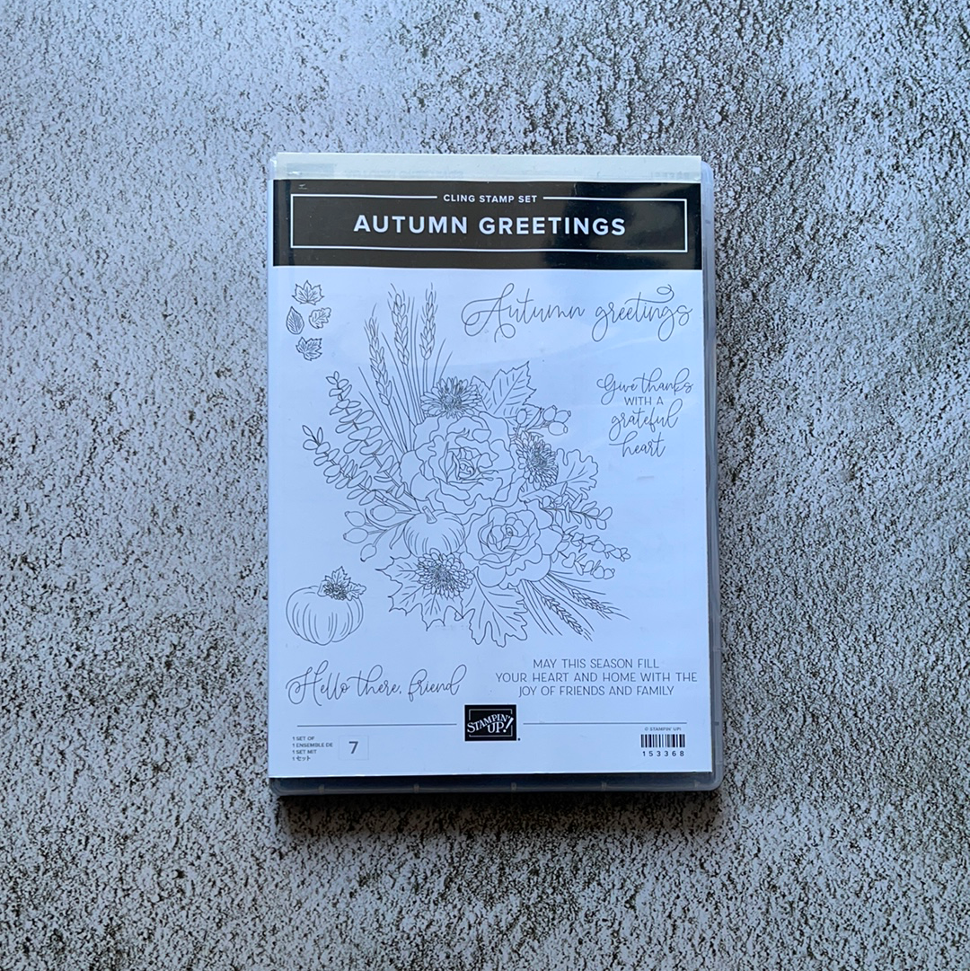 Autumn Greetings | Retired Cling Mount Stamp Set | Stampin' Up!