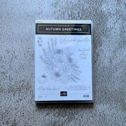 Autumn Greetings | Retired Cling Mount Stamp Set | Stampin' Up!