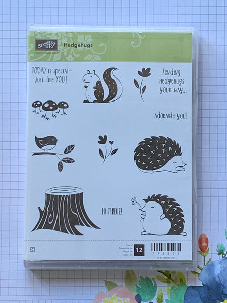 Hedgehugs | Retired Clear Mount Stamp Set | Stampin' Up! | Brand New