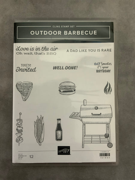 Outdoor Barbecue | Retired Cling Mount Stamp Set | Stampin' Up!