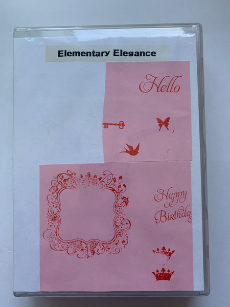 Elementary Elegance | Retired Wood Mount Stamp Set | Stampin' Up!