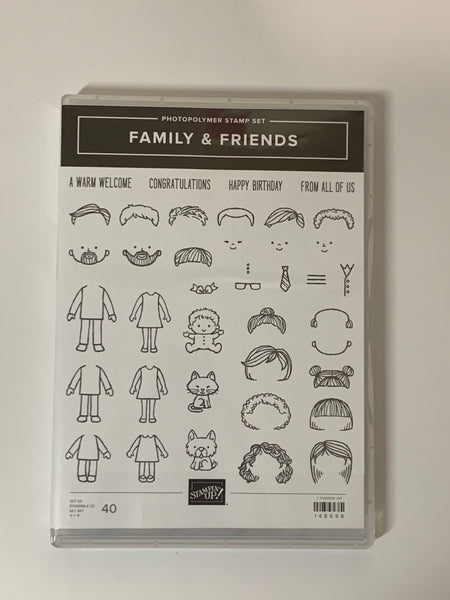 Family & Friends | Retired Photopolymer Stamp Set | Stampin' Up! | BRAND NEW!!!
