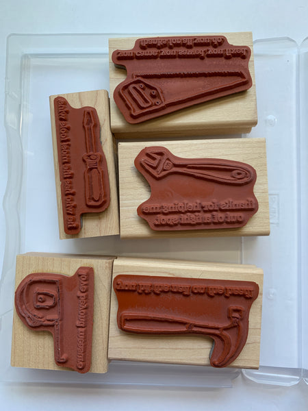 Totally Tool | Retired Wood Mount Stamp Set | Stampin' Up!