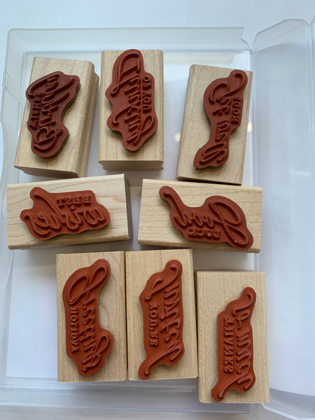 Sincere Salutations | Retired Wood Mount Stamp Set | Stampin' Up!