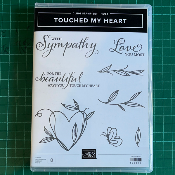 Touched My Heart | Retired HOST Cling Mount Stamp Set | Stampin' Up!