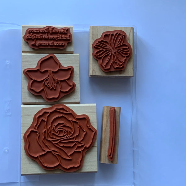 Fifth Avenue Floral | Retired Wood Mount Stamp Set | Stampin' Up!