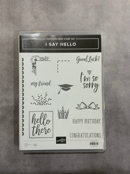 I Say Hello | Retired Photopolymer Stamp Set | Stampin' Up!