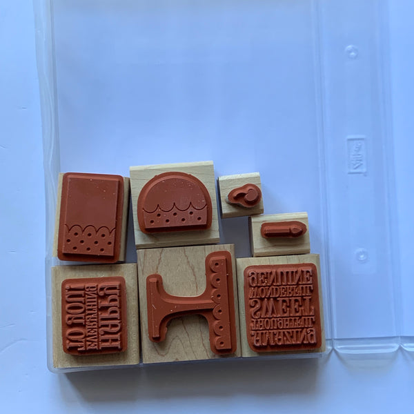 On a Pedestal | Retired Wood Mount Stamp Set | Stampin' Up!
