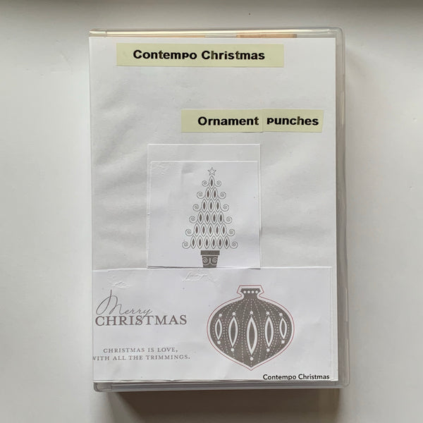 Contempo Christmas | Retired Wood Mount Stamp Set | Stampin' Up!