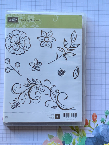 Falling Flowers | Retired Clear Mount Stamp Set | Stampin' Up!
