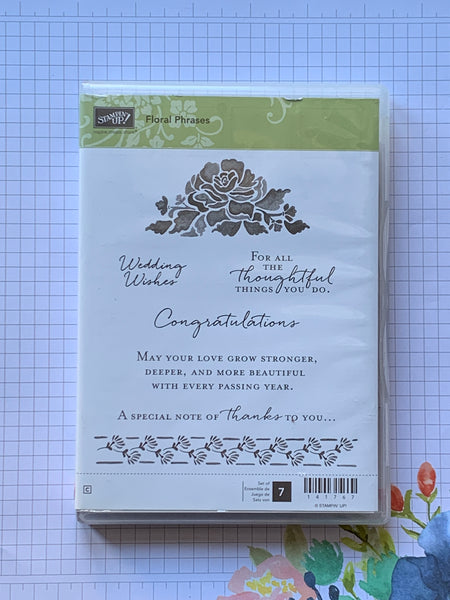 Floral Phrases | Retired Clear Mount Stamp Set | Stampin' Up!