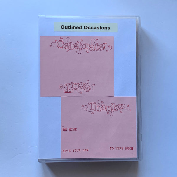 Outlined Occasions | Retired Wood Mount Stamp Set | Stampin' Up!