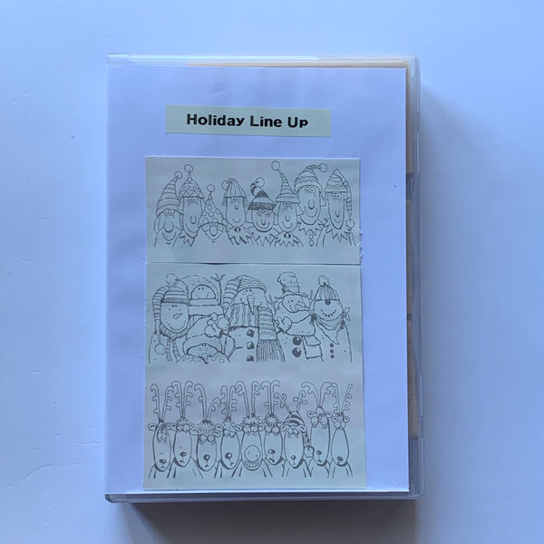 Holiday Line Up | Retired Wood Mount Stamp Set | Stampin' Up!