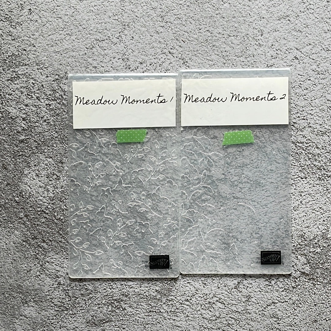 Meadow Moments Embossing Folder | Set of 2 | Retired Embossing Folder | Stampin' Up!