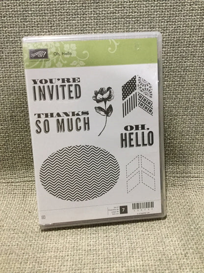 Oh, Hello | Retired Clear Mount Stamp Set | Stampin' Up!