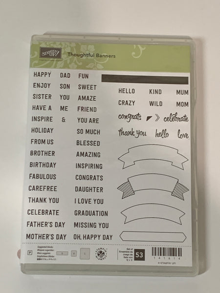Thoughtful Banners | Retired Photopolymer Stamp Set | Stampin' Up!