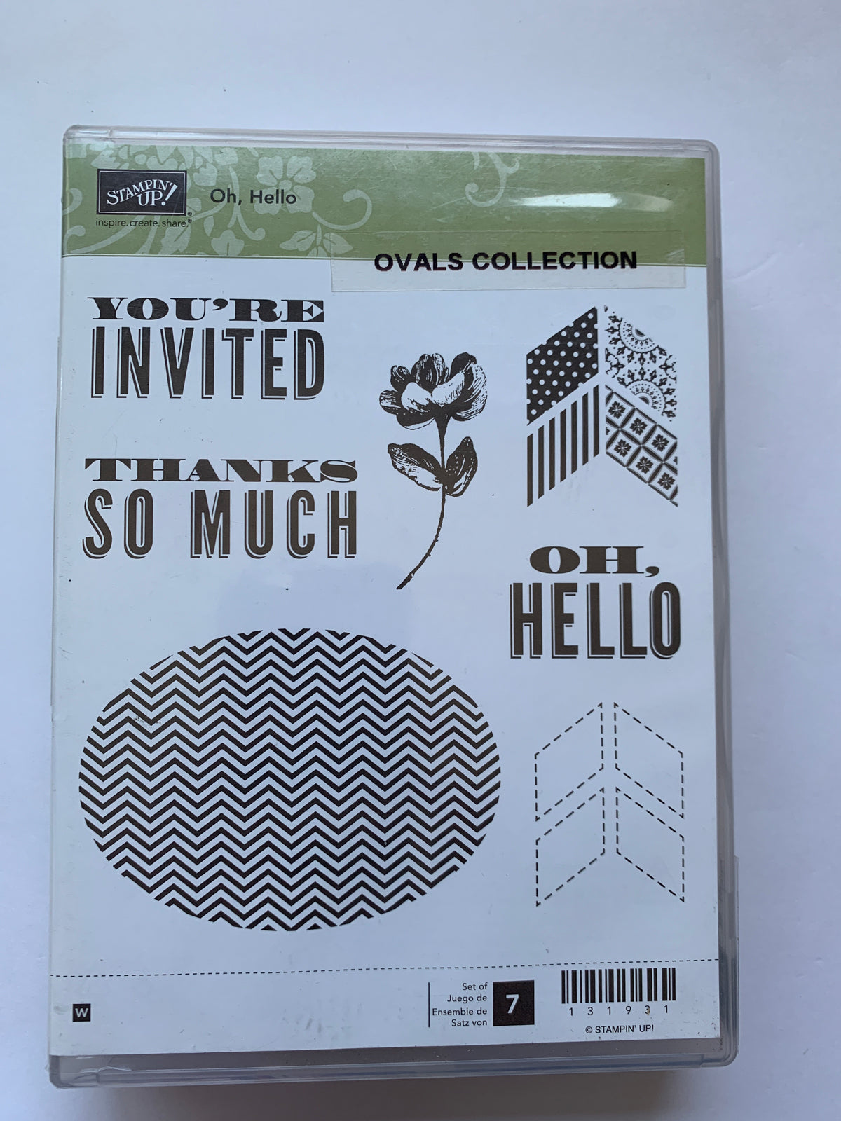 Oh, Hello | Retired Wood Mount Stamp Set | Stampin' Up! – Kylie's Store