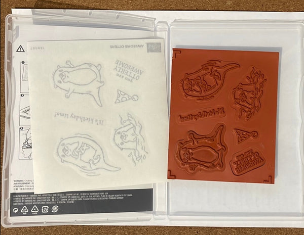Awesome Otters | Saleabration 2022 | Retired Cling Mount Stamp Set | Stampin' Up!