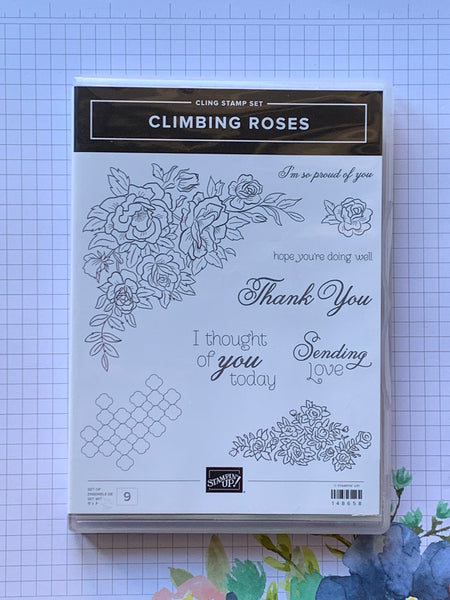 Climbing Roses | Retired Cling Mount Stamp Set | Stampin' Up!