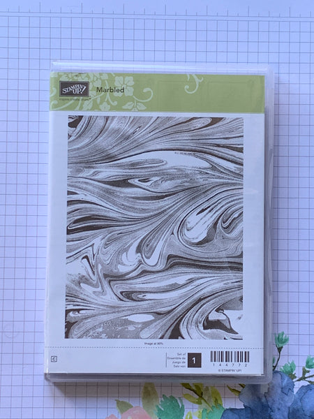 Marbled | Retired Clear Mount Stamp Set | Stampin' Up!