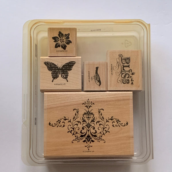 Bliss | Retired Wood Mount Stamp Set | Stampin' Up!