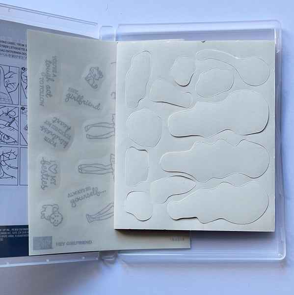 Hey Girlfriend | Retired Cling Mount Stamp Set | Stampin' Up!
