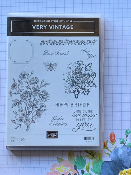 Very Vintage | Retired Clear Mount Stamp Set | Stampin' Up!