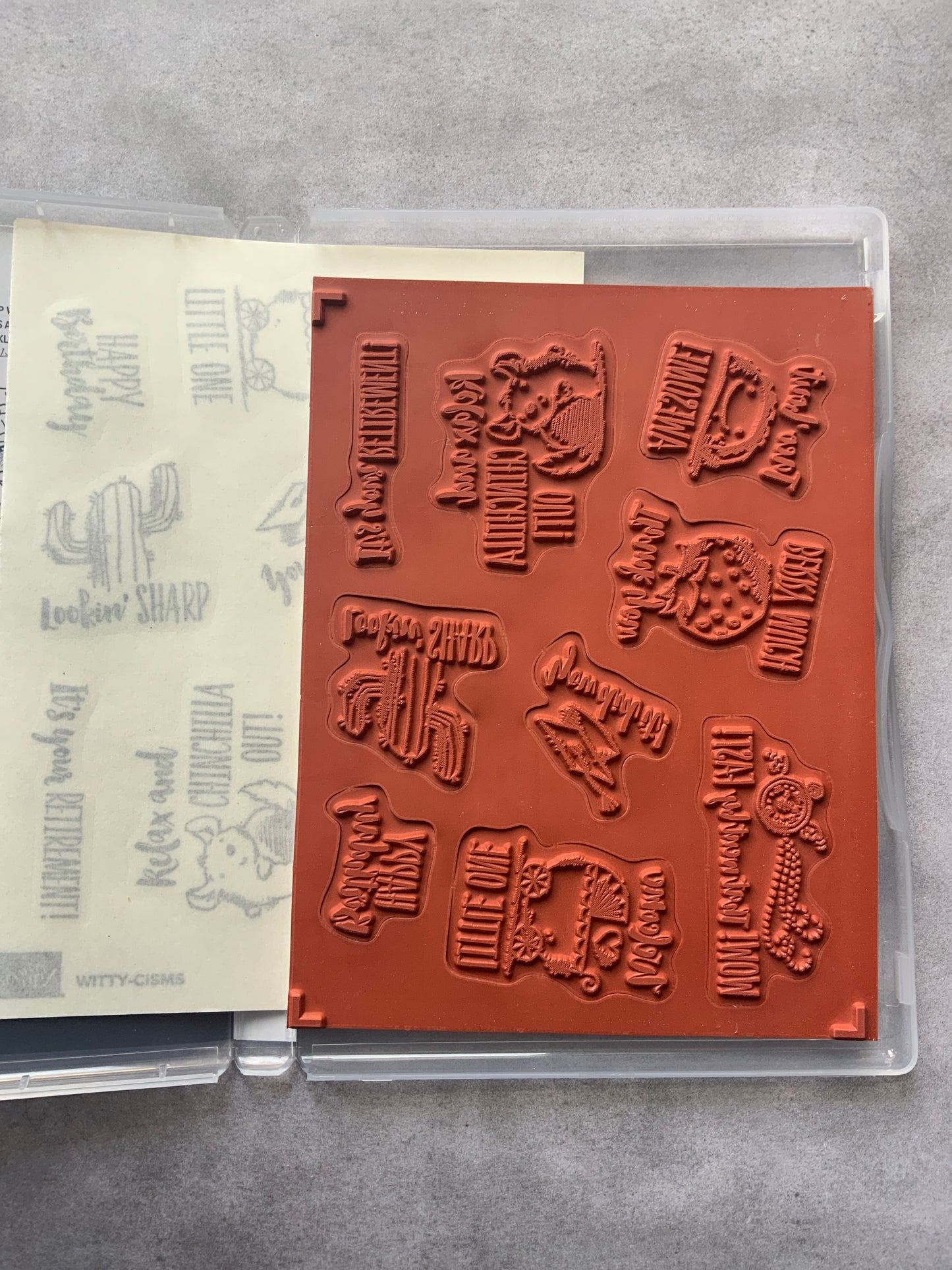 Witty-Cisms | Retired Cling Mount Stamp Set | Stampin' Up!