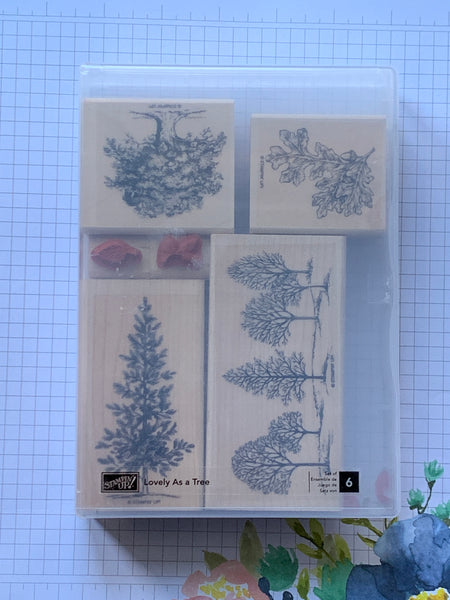 Lovely as a Tree | Retired Wood Mount Stamp Set | Stampin' Up!