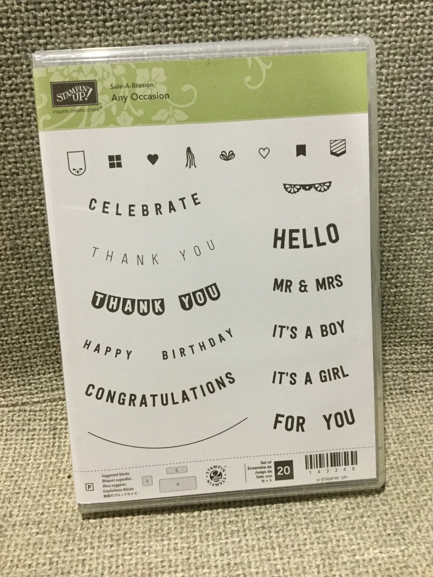 Any Occasion | Retired Photopolymer Stamp Set