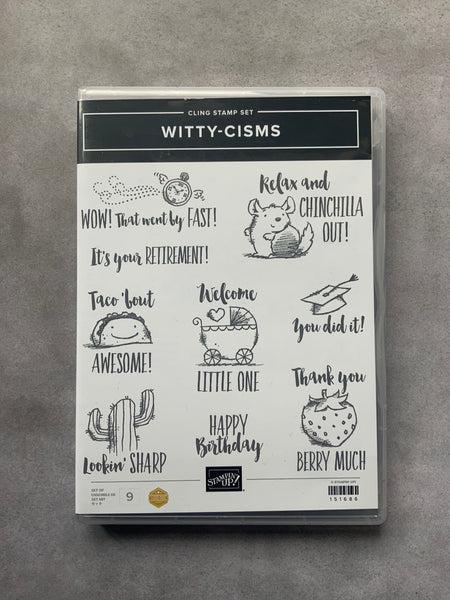 Witty-Cisms | Retired Cling Mount Stamp Set | Stampin' Up!