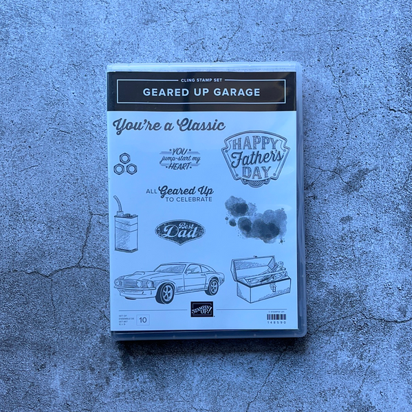 Geared Up Garage | Retired Cling Mount Stamp Set | Stampin' Up!