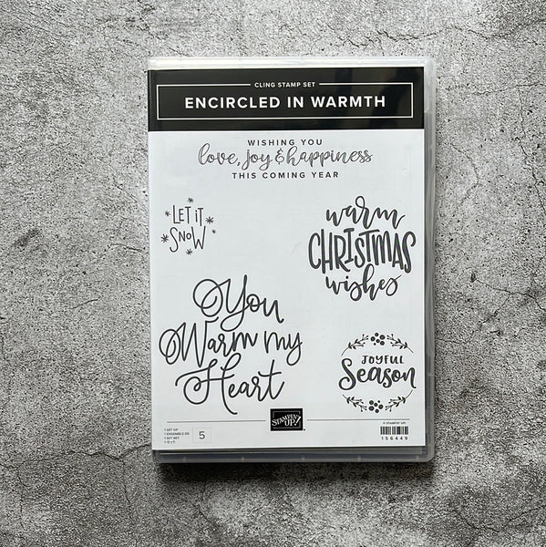 Encircled in Warmth | Retired Cling Mount Stamp Set | Stampin' Up!