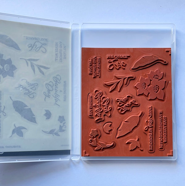 Tranquil Thoughts | Retired Cling Mount Stamp Set | Stampin' Up!
