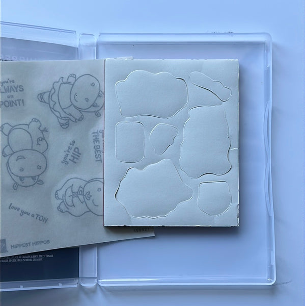 Hippest Hippos | Retired Cling Mount Stamp Set | Saleabration | Stampin' Up!