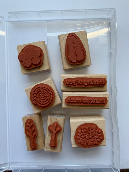 Trendy Trees | Retired Wood Mount Stamp Set | Stampin' Up!
