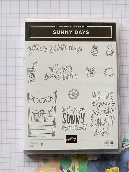 Sunny Days | Retired Clear Mount Stamp Set | Stampin' Up!