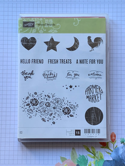 Wood Words | Retired Clear Mount Stamp Set | Stampin' Up!
