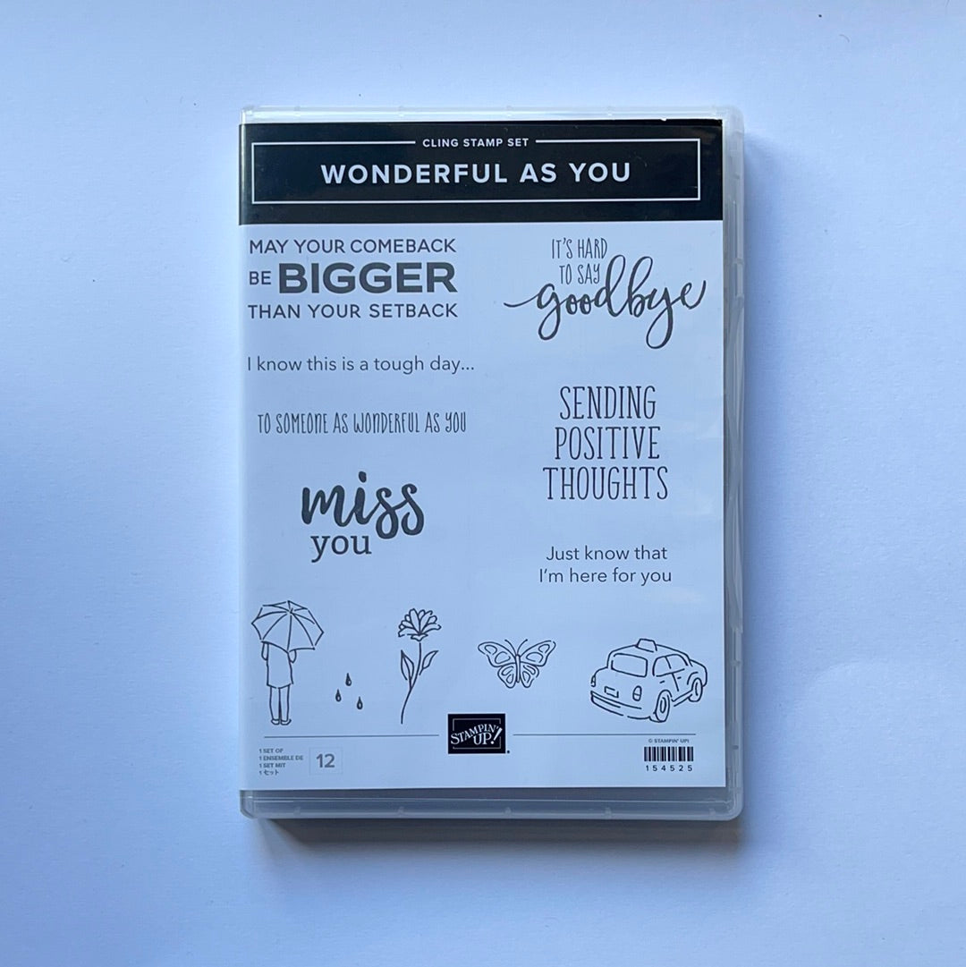 Wonderful as You | Retired Cling Mount Stamp Set | Stampin' Up!