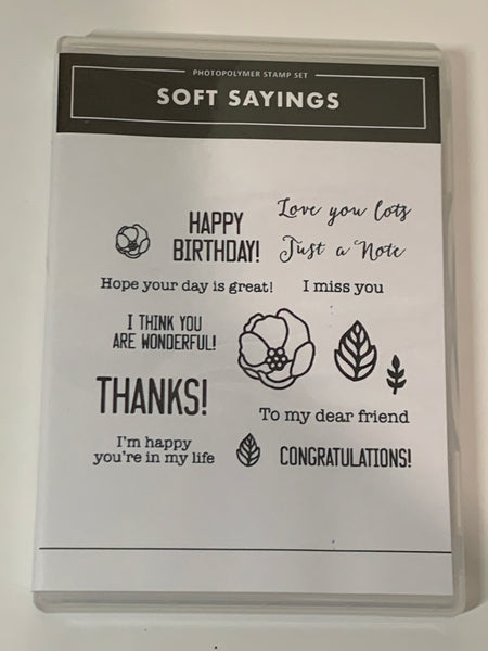 Soft Sayings | Retired Photopolymer Stamp Set | Stampin' Up!
