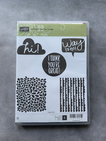 I Thing You're Great | Retired Clear Mount Stamp Set | Stampin' Up!