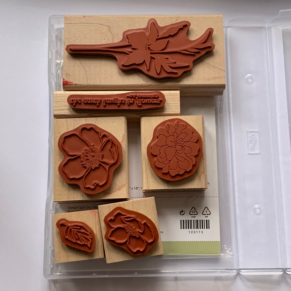 Fabulous Florets | Retired Wood Mount Stamp Set | Stampin' Up!
