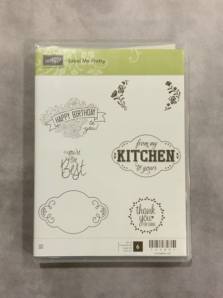Label Me Pretty | Retired Clear Mount Stamp Set | Stampin' Up!