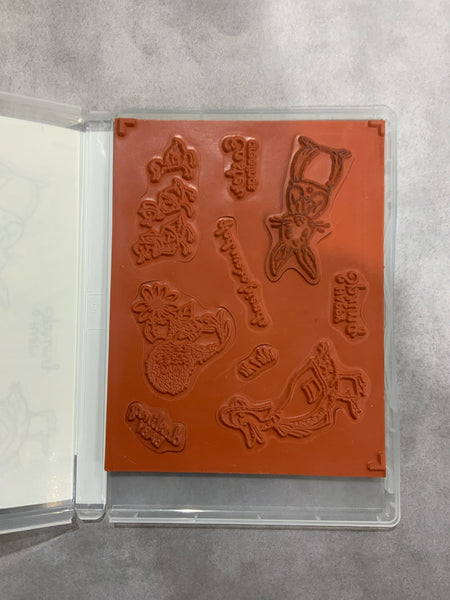 Fable Friends | Retired Cling Mount Stamp Set | Stampin' Up!